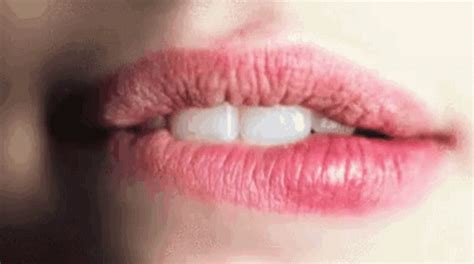 lip biting gifs|Lip Biting Kiss GIFs .